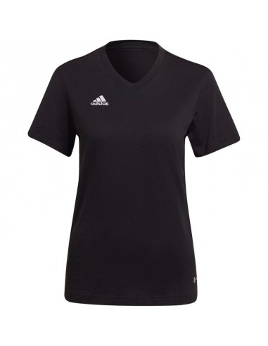 Adidas Entrada 22 Î“Ï…Î½Î±Î¹ÎºÎµÎ¯Î¿ Î‘Î¸Î»Î·Ï„Î¹ÎºÏŒ T-shirt Î¼Îµ V Î›Î±Î¹Î¼ÏŒÎºÎ¿ÏˆÎ· ÎœÎ±ÏÏÎ¿ HC0438